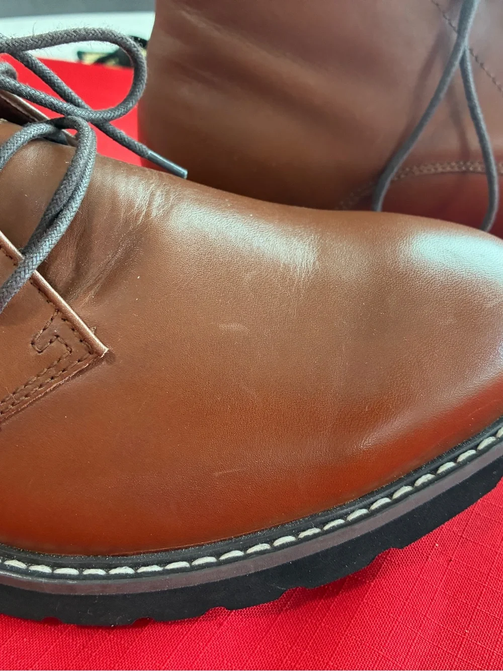 Men Propet FindleyTan Full Grain Leather Chukka Boots Size 10 5E New Retail $186